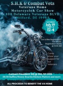 First annual motorcycle and car show planned at De Veterans Home