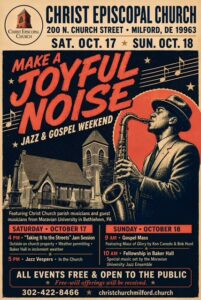 Christ Episcopal Church to Host Free Jazz and Gospel Weekend Oct. 17–18