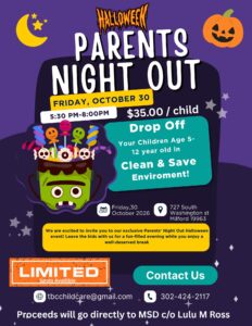 Breakfast Club Offers Parents Night Out